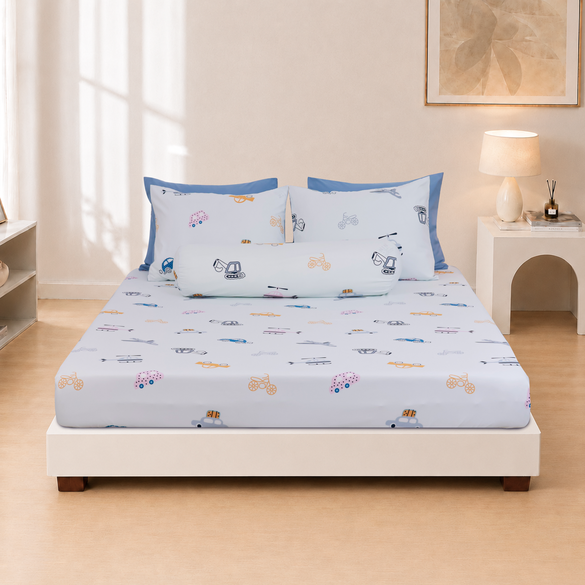 ST200061 - Bộ chăn ga gối Microfiber STEFANI