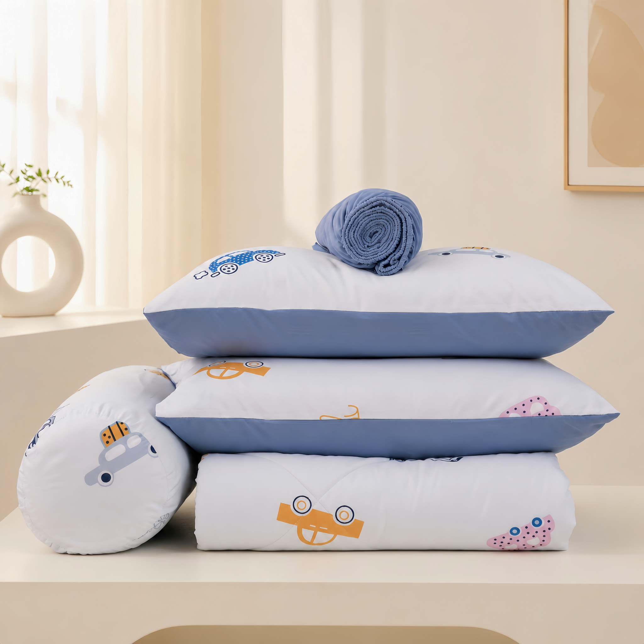 ST200061 - Bộ chăn ga gối Microfiber STEFANI