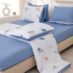 ST200061 - Bộ chăn ga gối Microfiber STEFANI