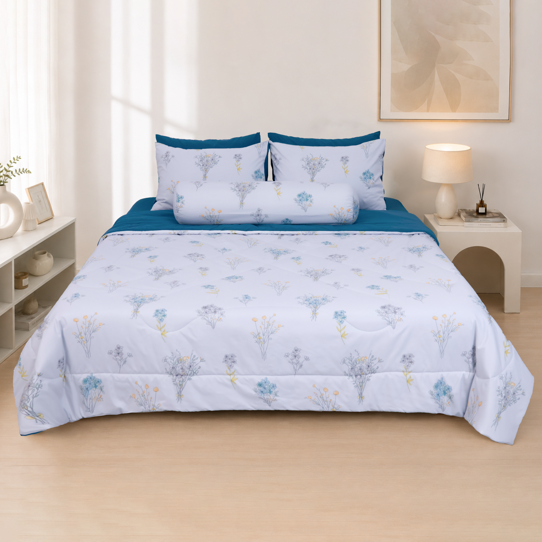 ST200062 - Bộ chăn ga gối Microfiber STEFANI