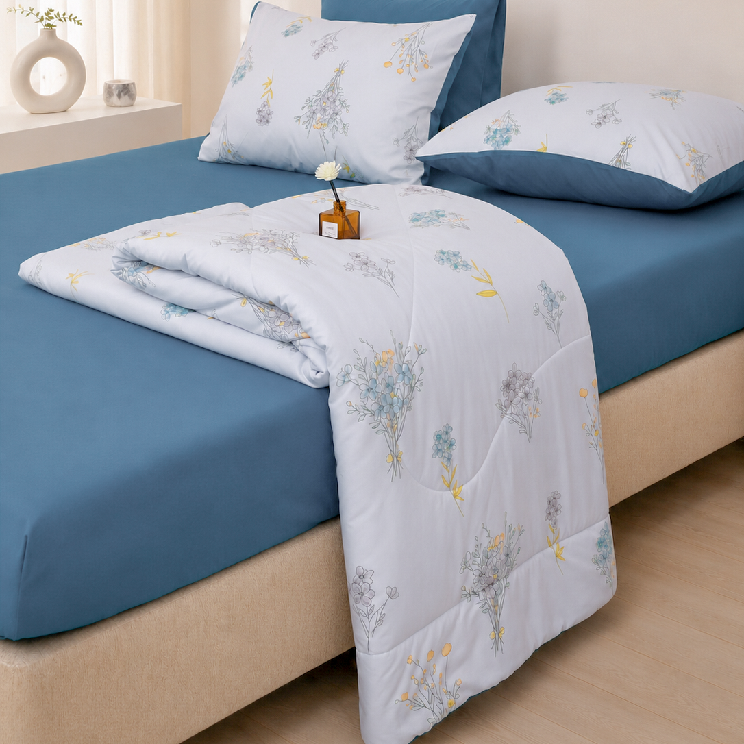 ST200062 - Bộ chăn ga gối Microfiber STEFANI