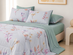 ST200063 - Bộ chăn ga gối Microfiber STEFANI