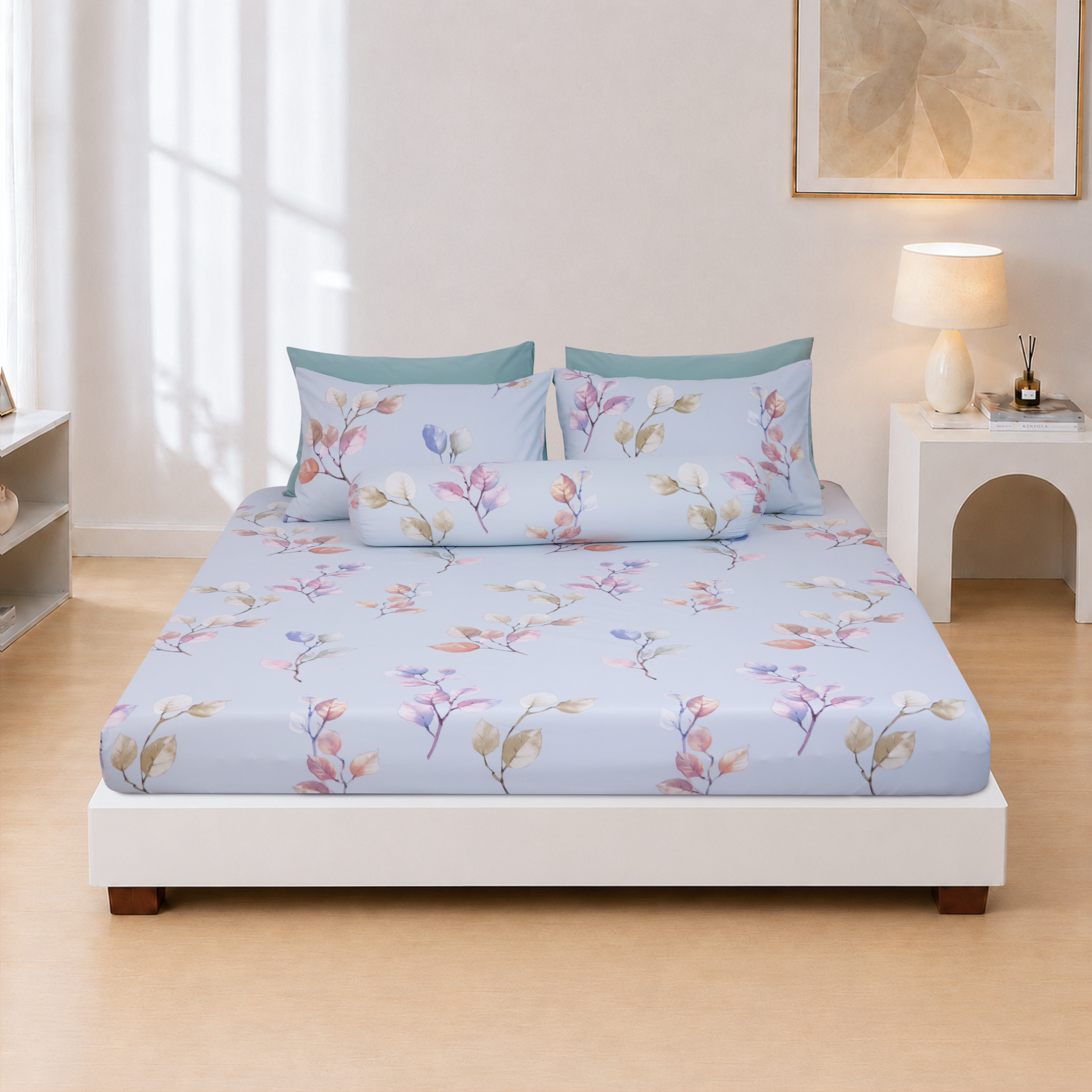 ST200063 - Bộ chăn ga gối Microfiber STEFANI