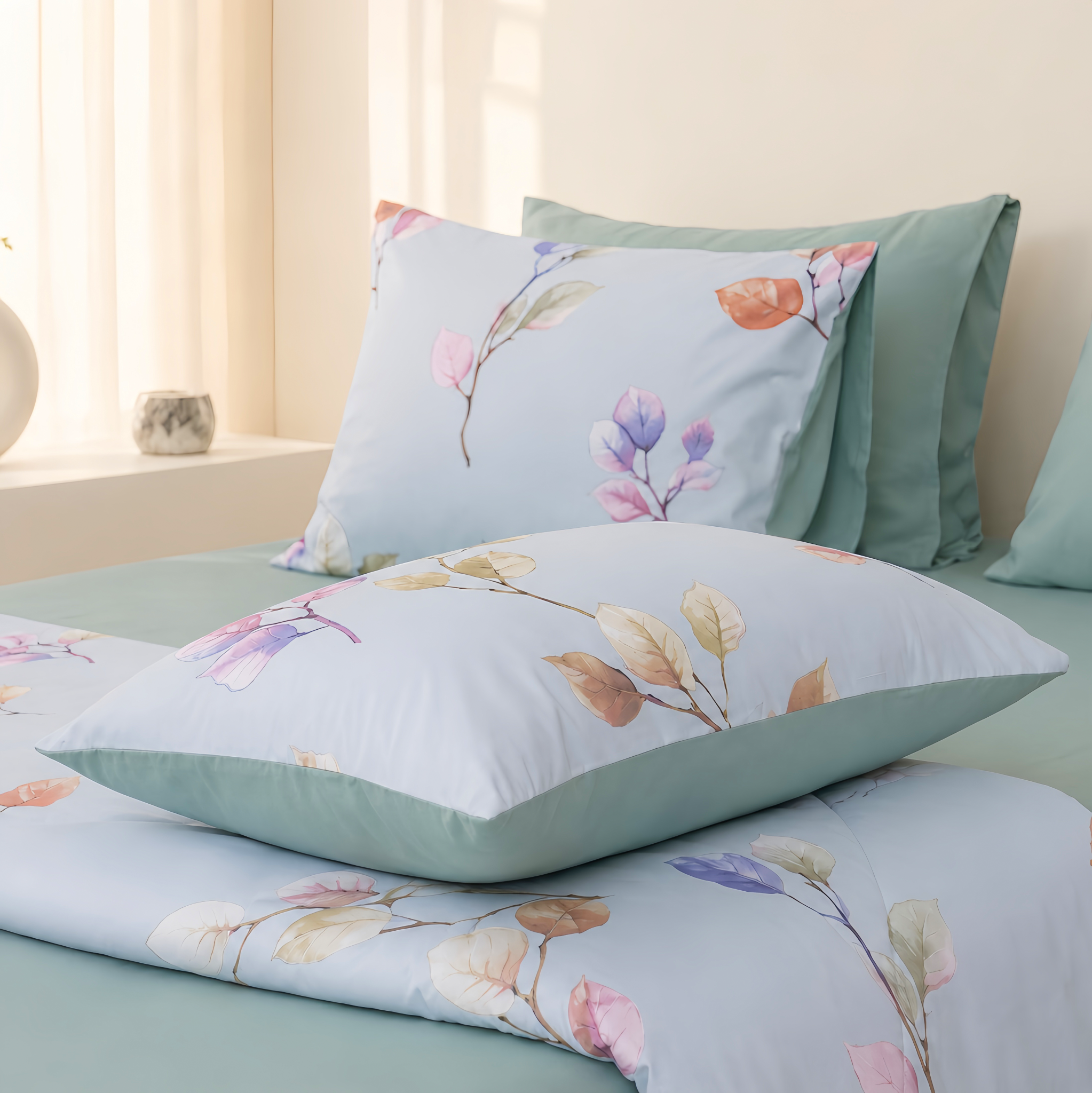 ST200063 - Bộ chăn ga gối Microfiber STEFANI