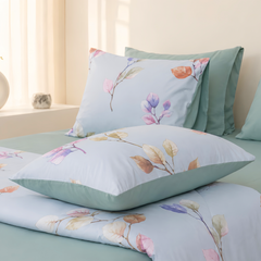 ST200063 - Bộ chăn ga gối Microfiber STEFANI