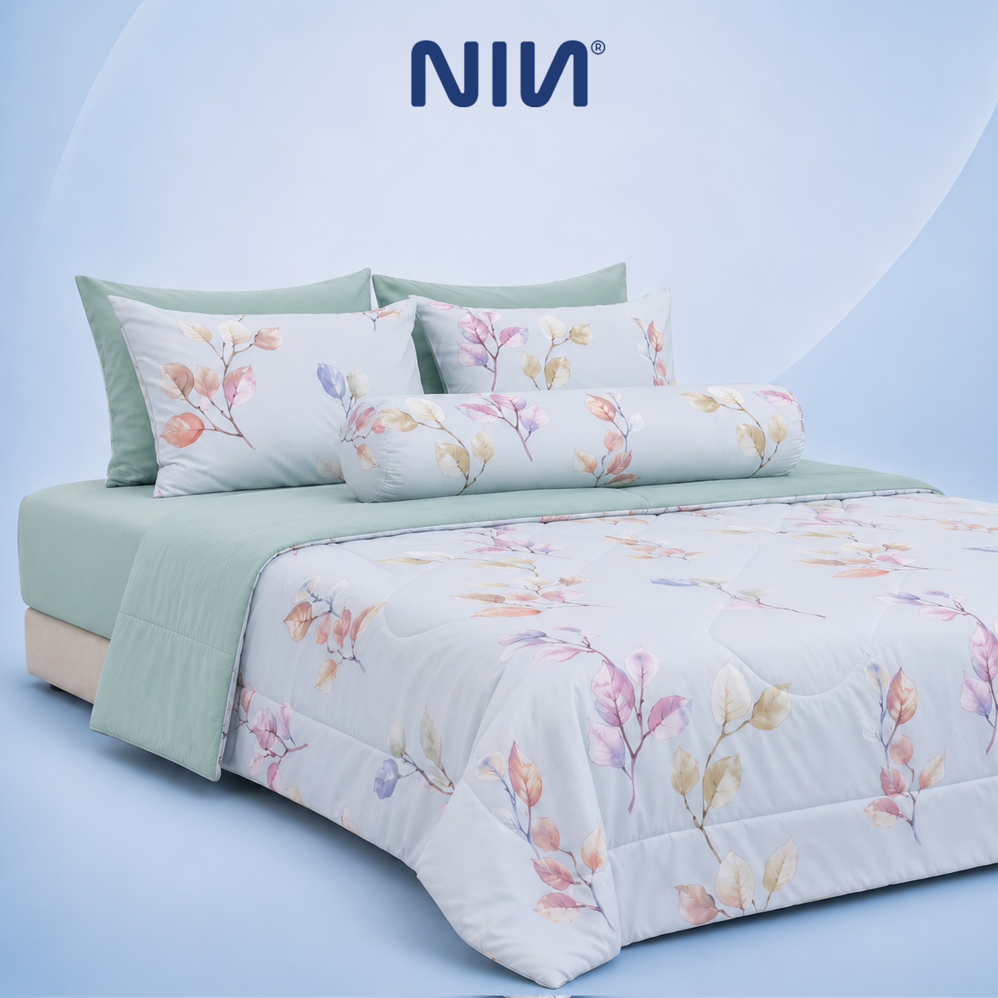 ST200063 - Bộ chăn ga gối Microfiber STEFANI