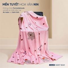 Mền tuyết hoa văn NIN màu SWEET BEAR