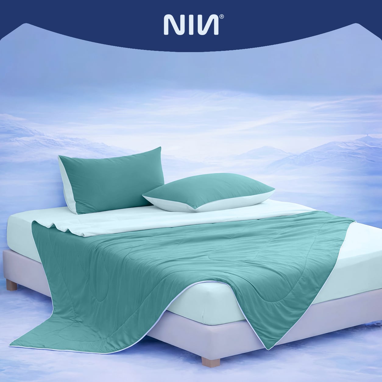 Fresh Green - Bộ chăn ga gối NIN Cool Plus