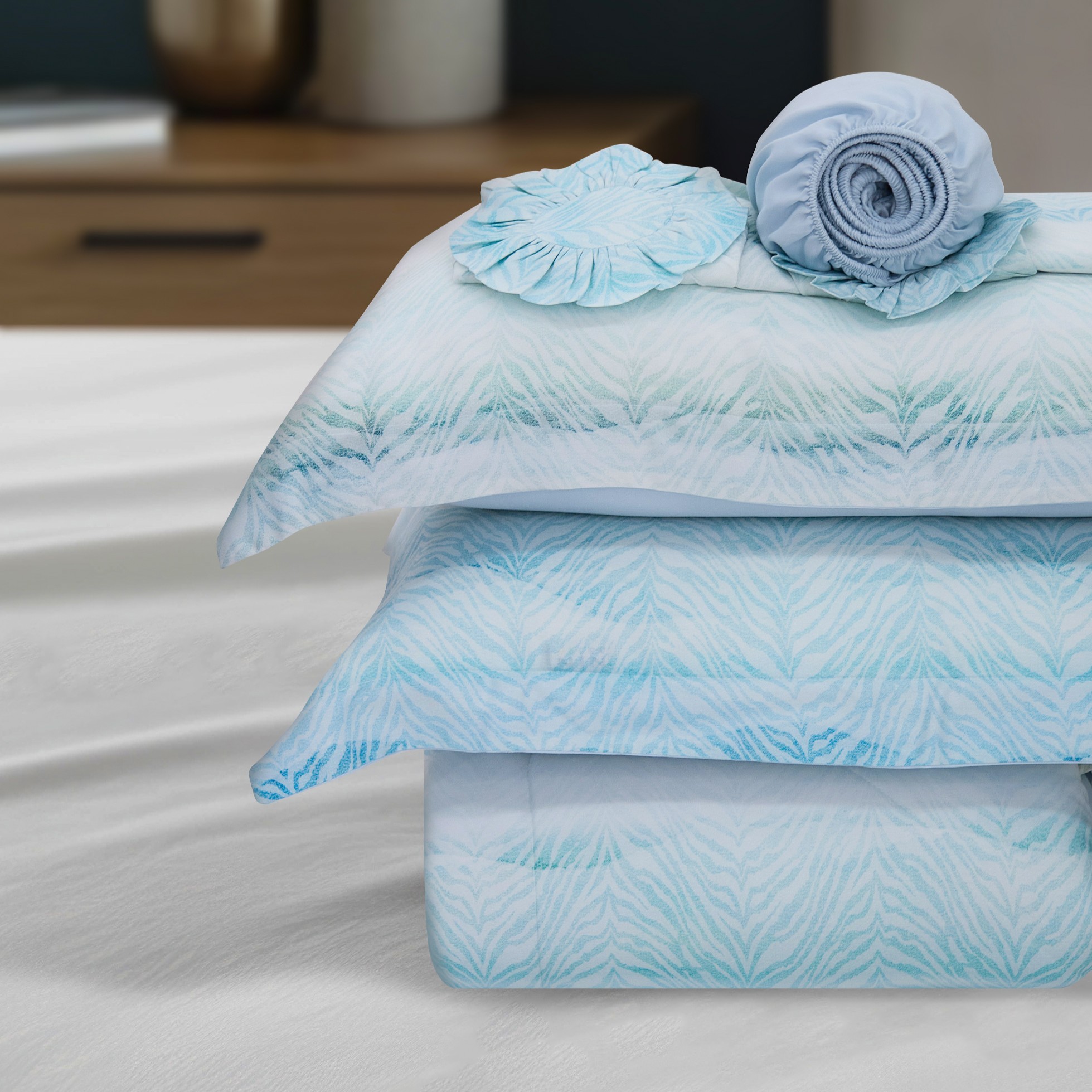 VC9001 - Bộ chăn ga gối NIN Valletta 100% Viscose