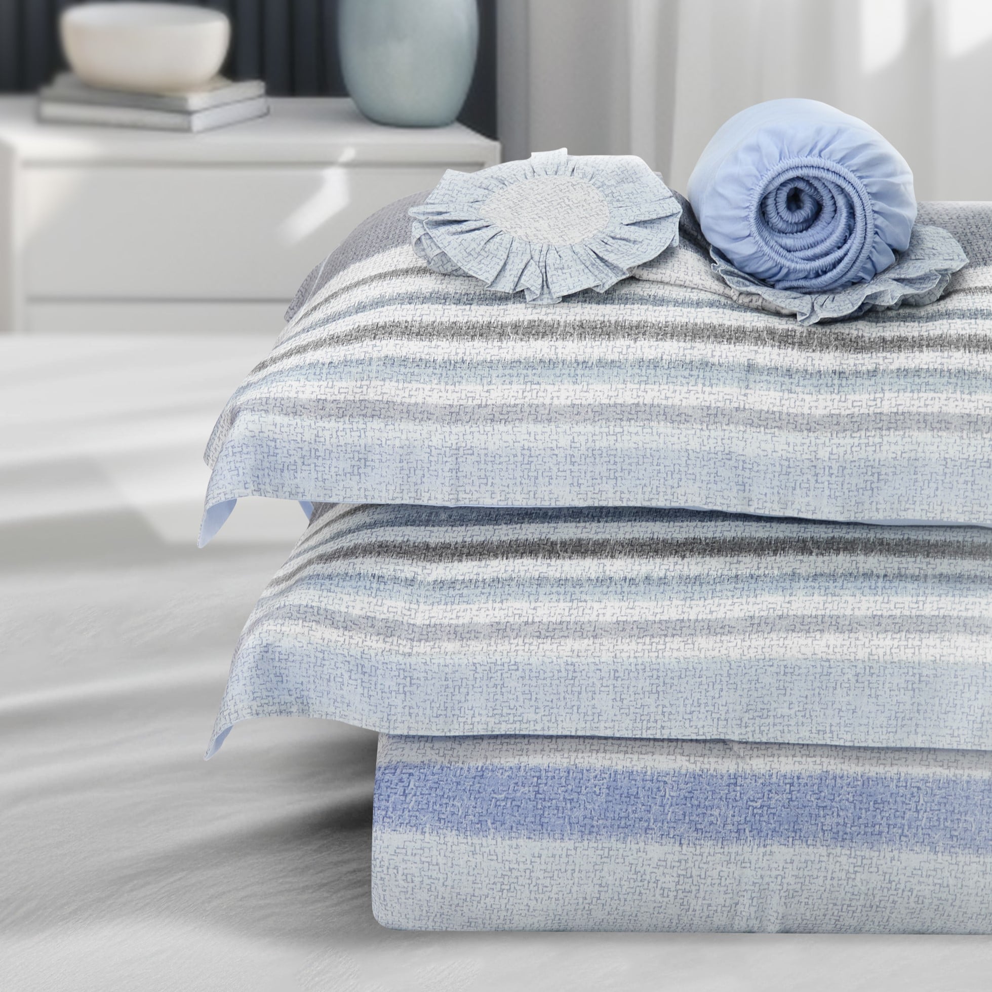 VC9002 - Bộ chăn ga gối NIN Valletta 100% Viscose