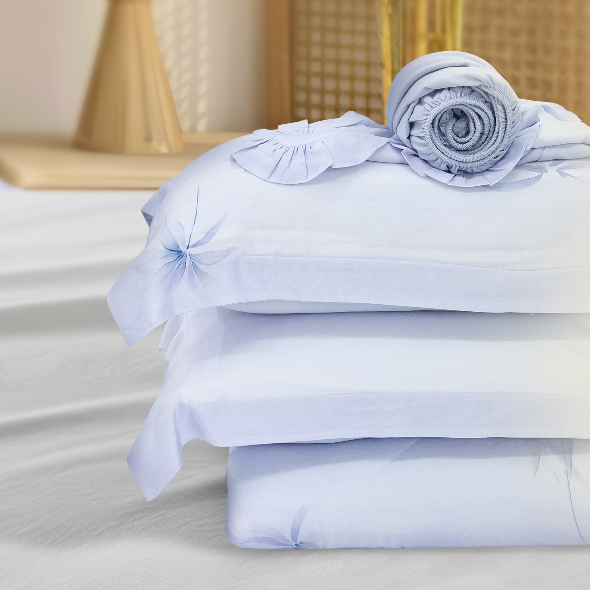 VC9007 - Bộ chăn ga gối NIN Valletta 100% Viscose