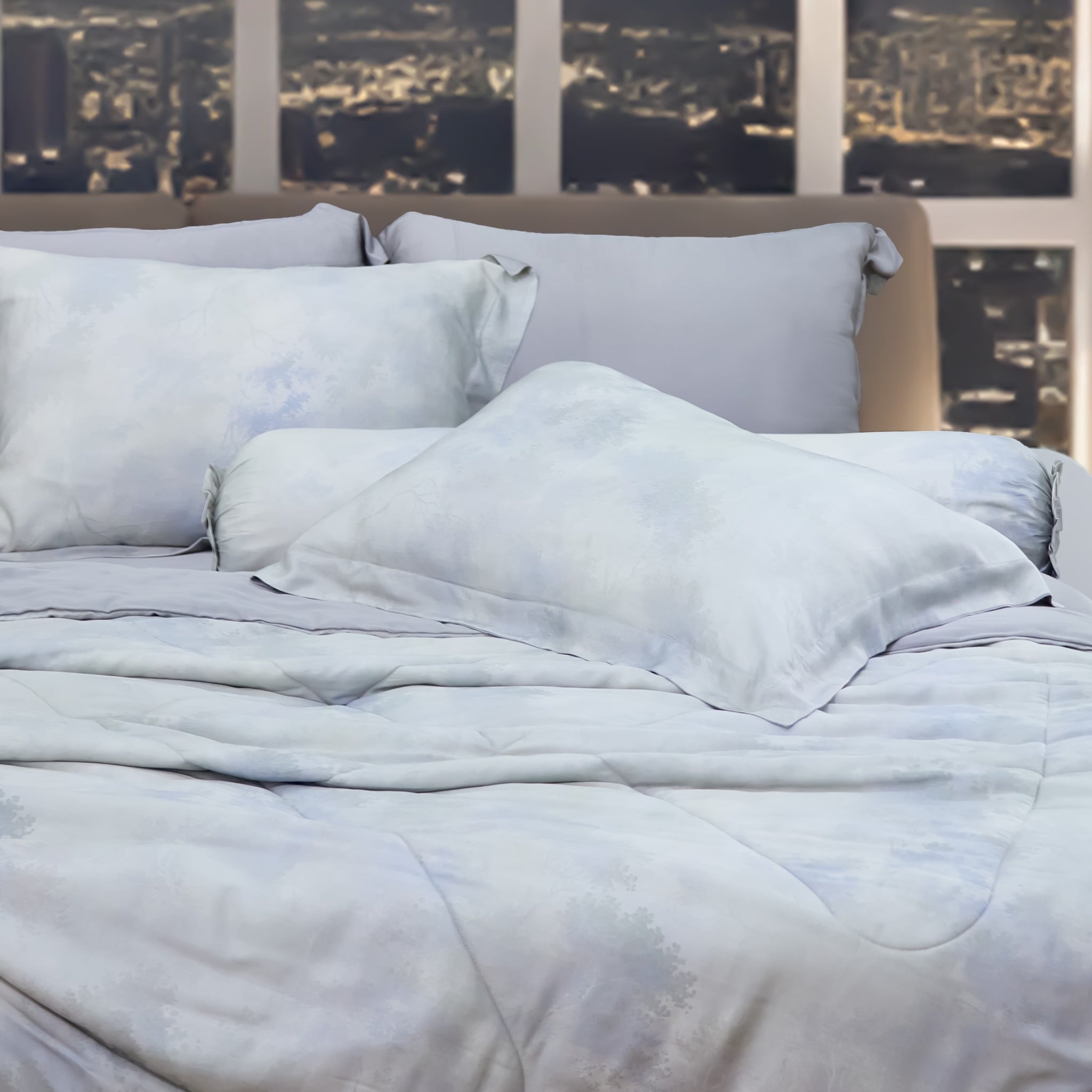 VC9008 - Bộ chăn ga gối NIN Valletta 100% Viscose