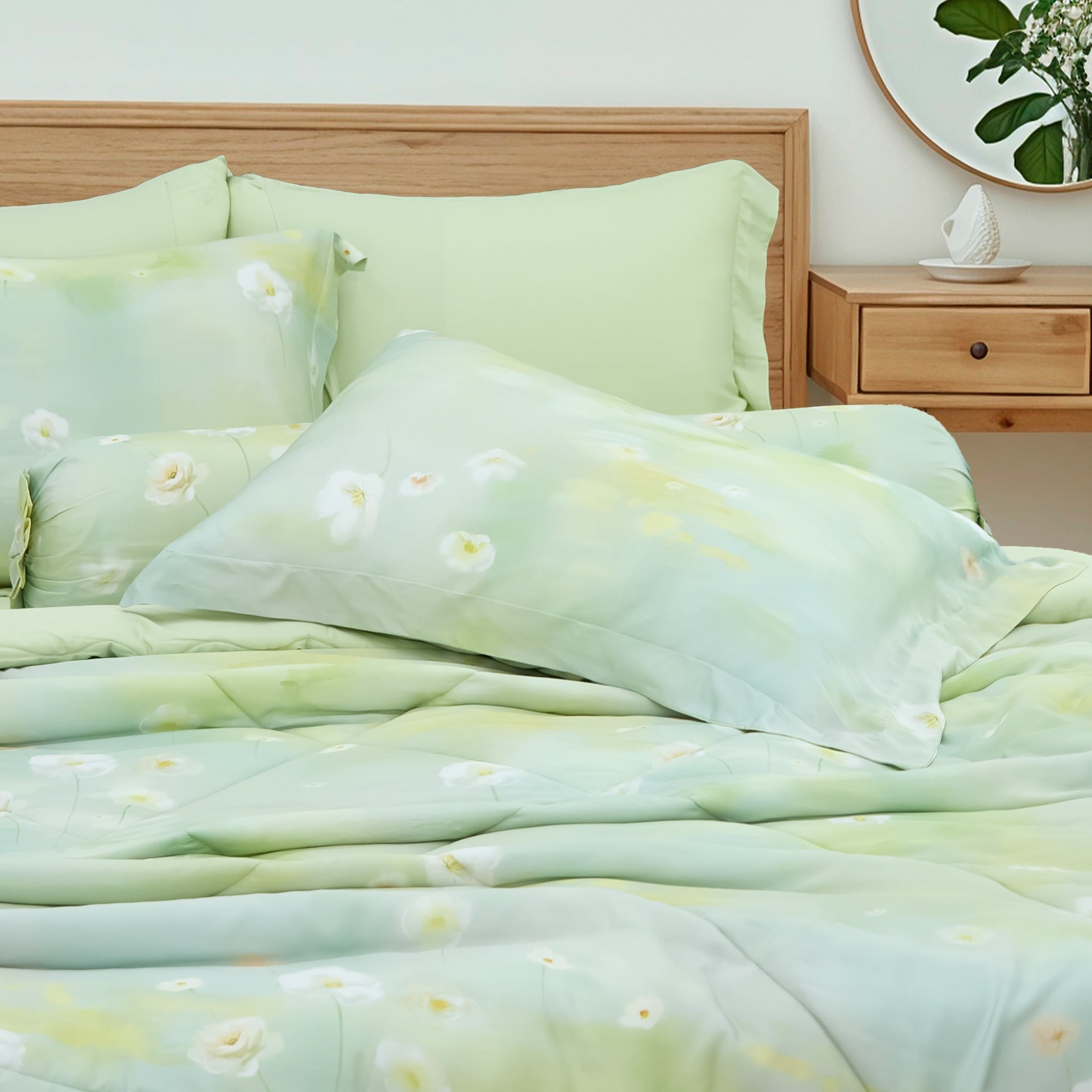 VC9009 - Bộ chăn ga gối NIN Valletta 100% Viscose