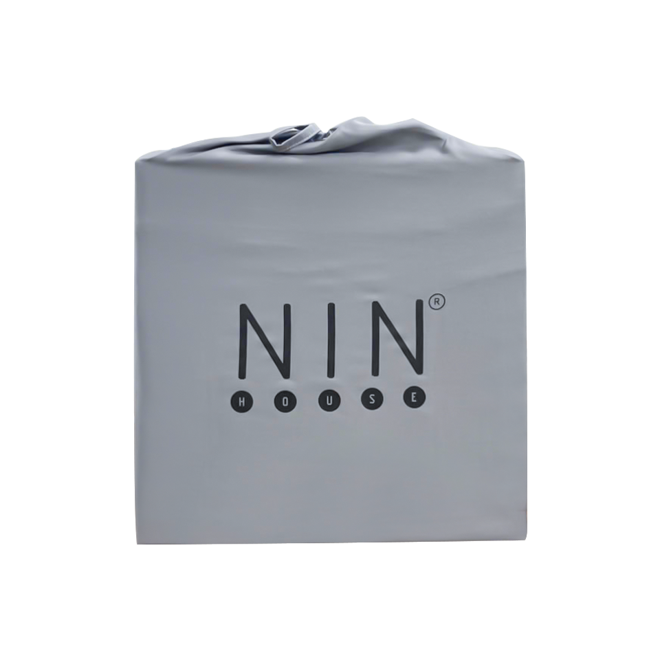Bộ ga gối NIN Bamboo màu xám Grey