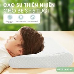 Gối cao su thiên nhiên NIN House 44x27x6cm công thái học