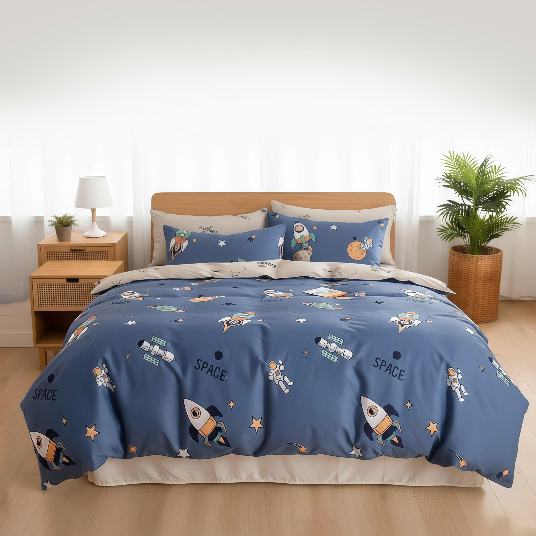 CT220041 - Bộ chăn ga gối Microfiber NIN Calisto