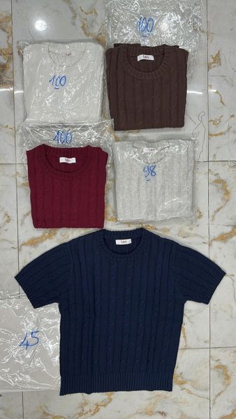  áo len TN vặn thừng LEN navy 
