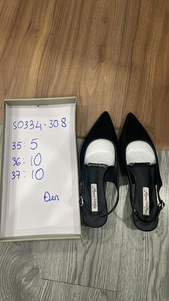  giày cao gót mũi nhọn satin mơ 39 
