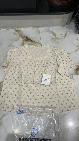  áo linen cánh tiên cổ bèo hoa nhí 