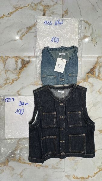  áo denim ghile nhạt 
