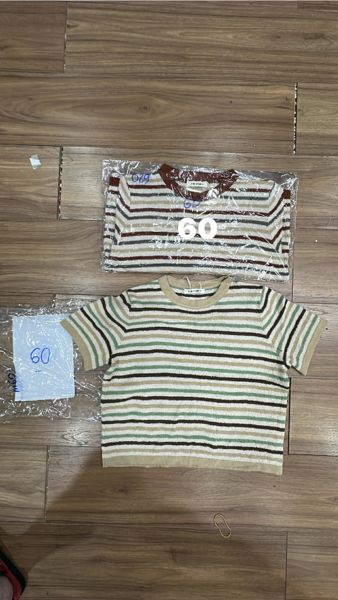  áo len TN nhiều màu kẻ nâu 