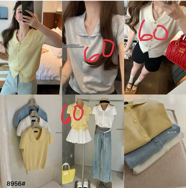  áo len cổ sen TN xanh dương 