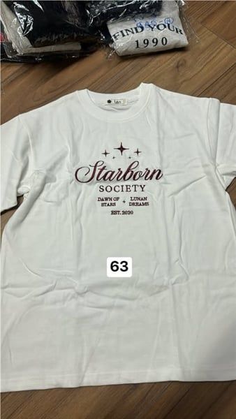  Áo thun oversize Starborn nâu 