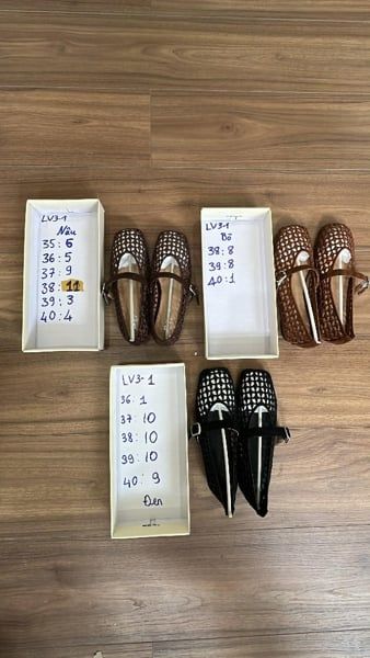  giày bb da rọ đen 35 