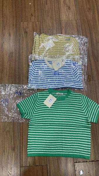  áo len TN phối sọc bạc hà 