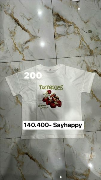  Áo thun bbtee tomatoes trắng 