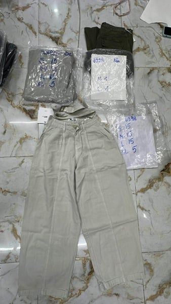  quần jeans ống cong 6998 kem XL 
