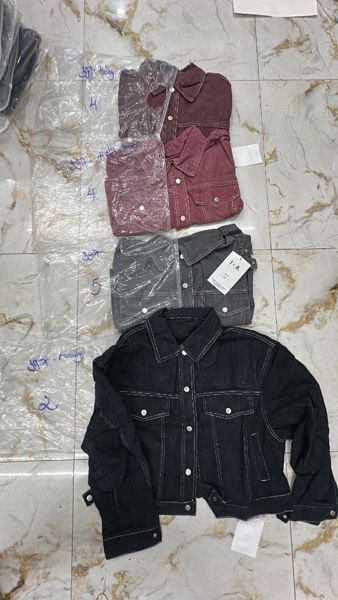  khoác jeans 2 túi nắp raw 