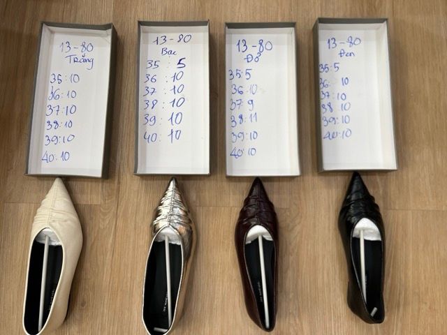  giày bb nhún mũi nhọn 13-80 đỏ 37 