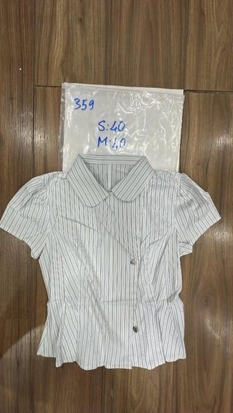  áo somi sọc nút tim S 