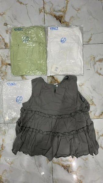 áo bbd sn viền bèo xanh đậu 