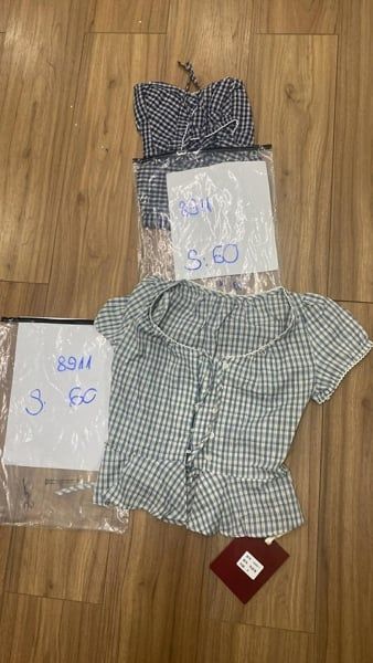  Áo kiểu caro lai bèo nhạt 