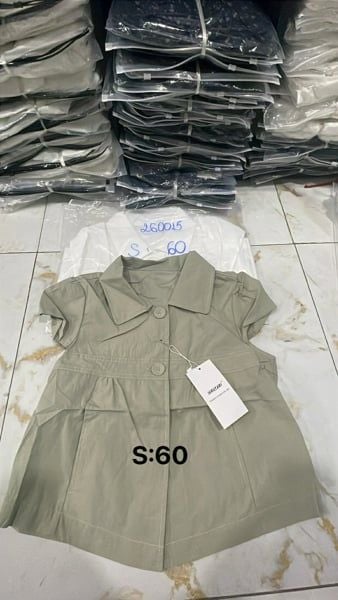  áo sm cổ sen TN nút ghi 