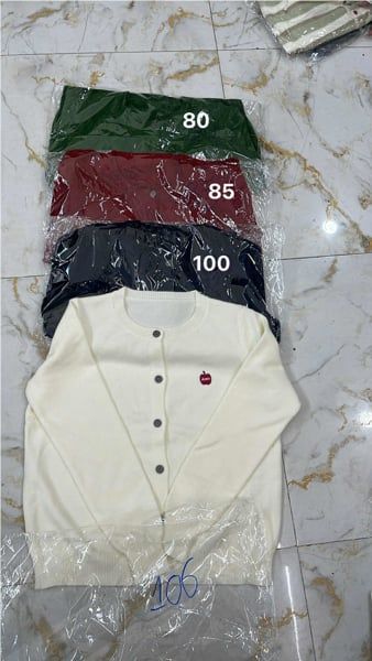  áo khoác CDG táo trắng 