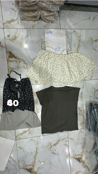  set áo thun áo dây ngoài hoa xđen 