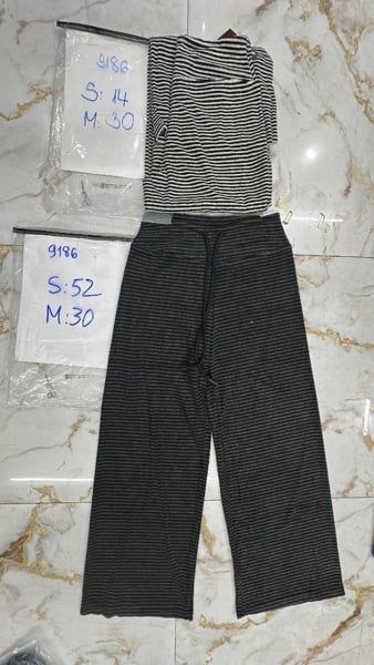  quần nỉ sọc đậm M 