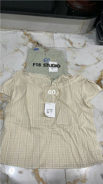  áo xô cánh tiên caro xanh lá 