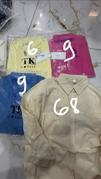  áo somi 2 túi trơn trắng 