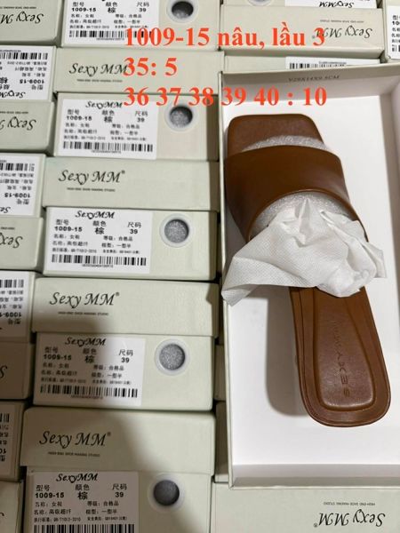  guốc 5cm nâu 37 