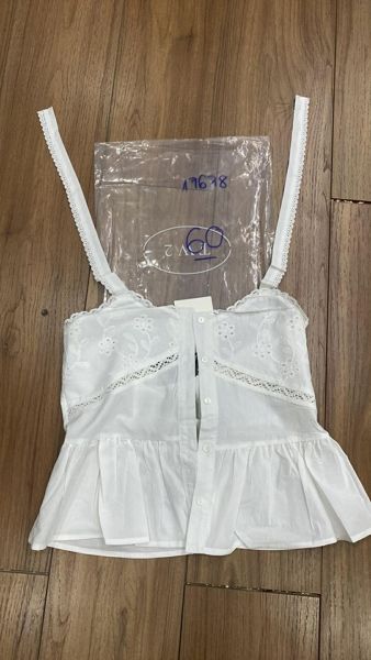 áo 2 dây boi phối ren trắng 