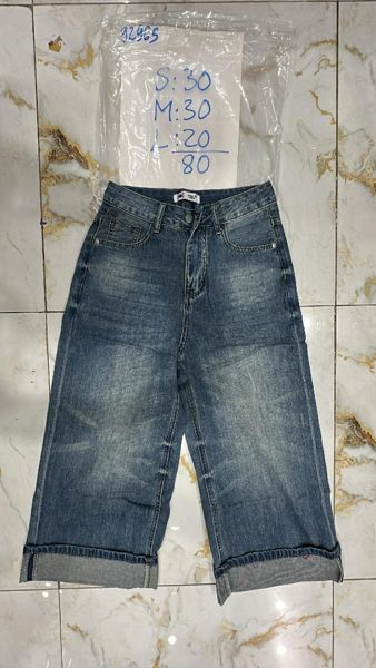  quần jeans ngố lật lai wash mèo S 