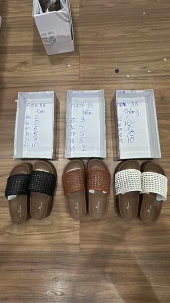  dép da đan lỗ nâu 36 