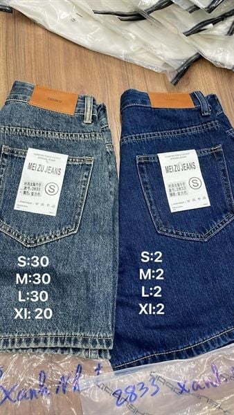  quần short trơn ngố xanh trung XL 