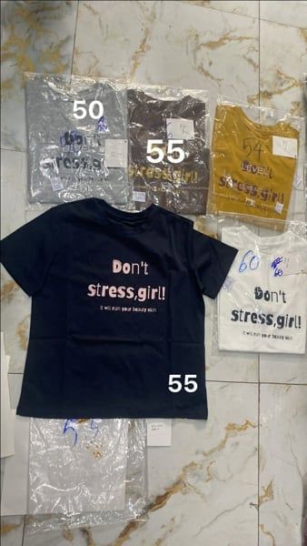  áo dont stress girl xám 