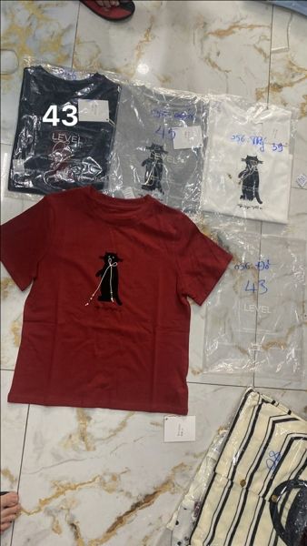  áo mèo thắt nơ navy 