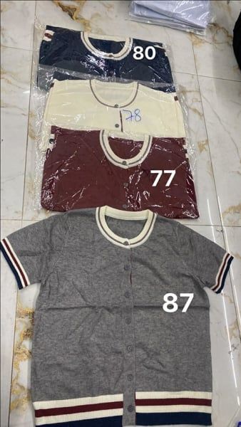  áo len TN phối bo sọc trắng 